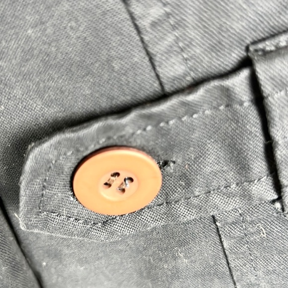 XRAY JEANS | 🧥Dark Navy Blue Brown Faux Leather Trim Multi-Pocket Jacket Coat - Picture 11 of 13